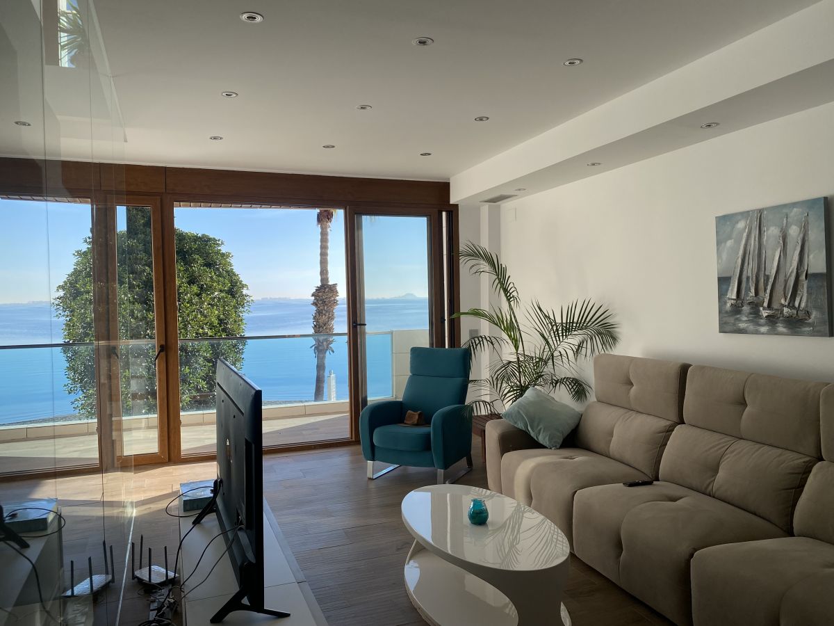 Mar Menor….Front-line 7 bed modern villa, panoramic sea views